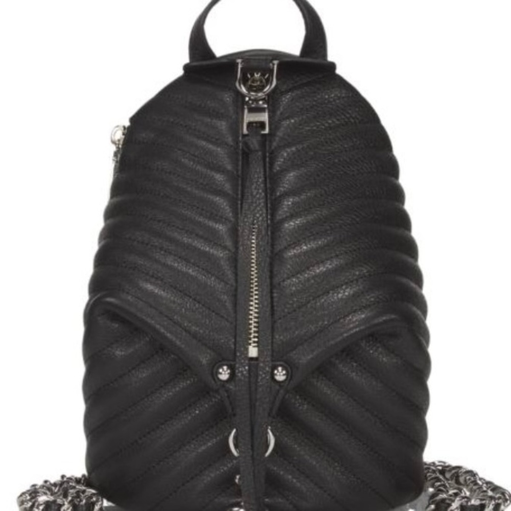 Rebecca Minkoff Black Quilted Backpack
